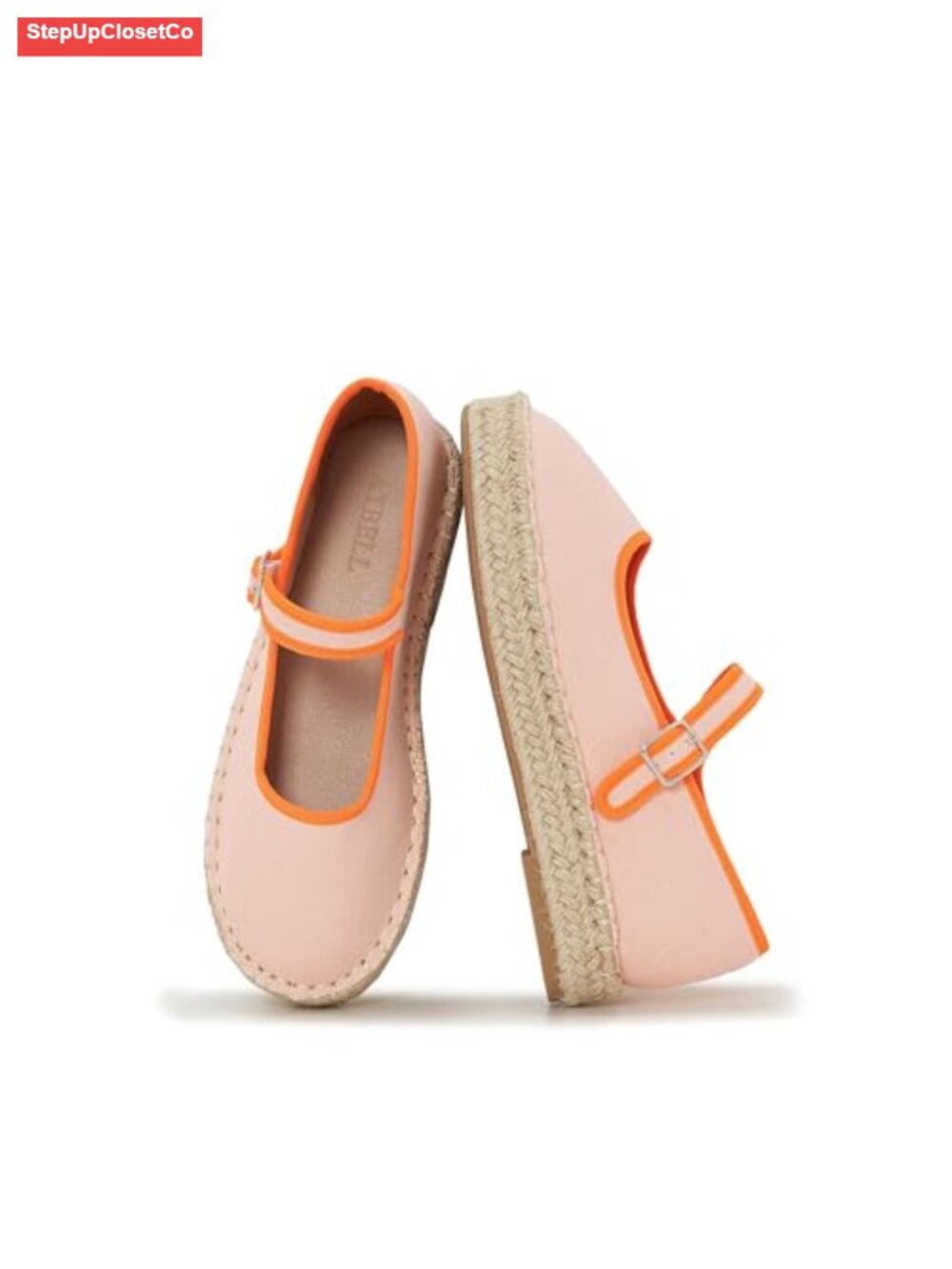 Canvas Mary Jane Espadrille Flats Adjustable Strap Cute Daily Casual Fall Shoes